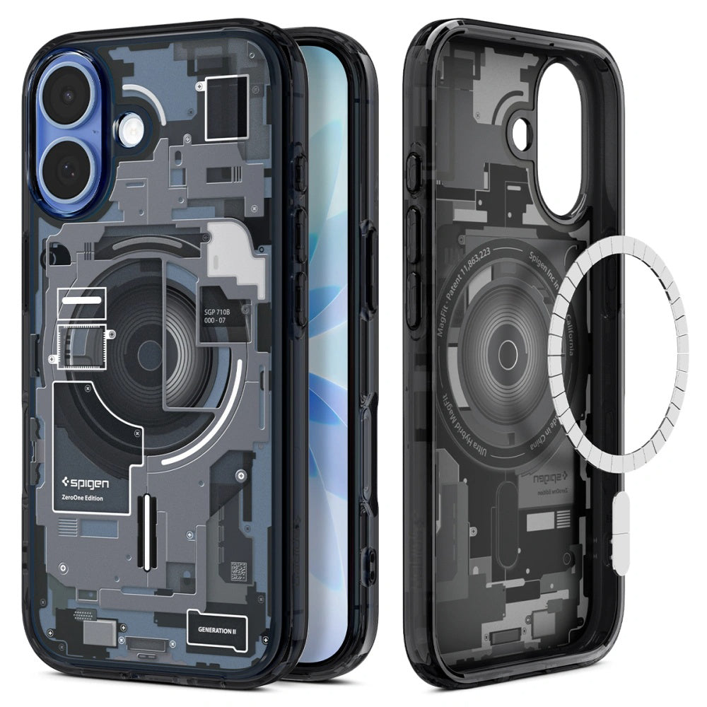 Θήκη MagSafe για Apple iPhone 17, Spigen, Ultra Hybrid Zero One, Μαύρη