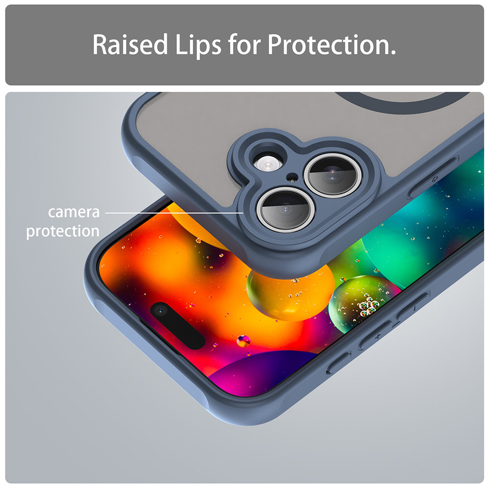 Θήκη MagSafe για Apple iPhone 17, Techsuit, HaloFrost II, Μπλε Ναυτικό