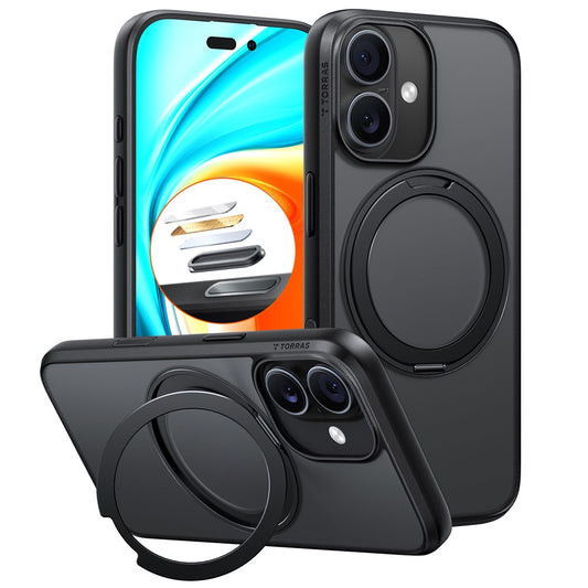 Θήκη MagSafe για Apple iPhone 17, Torras, Ostand Pro, Μαύρη