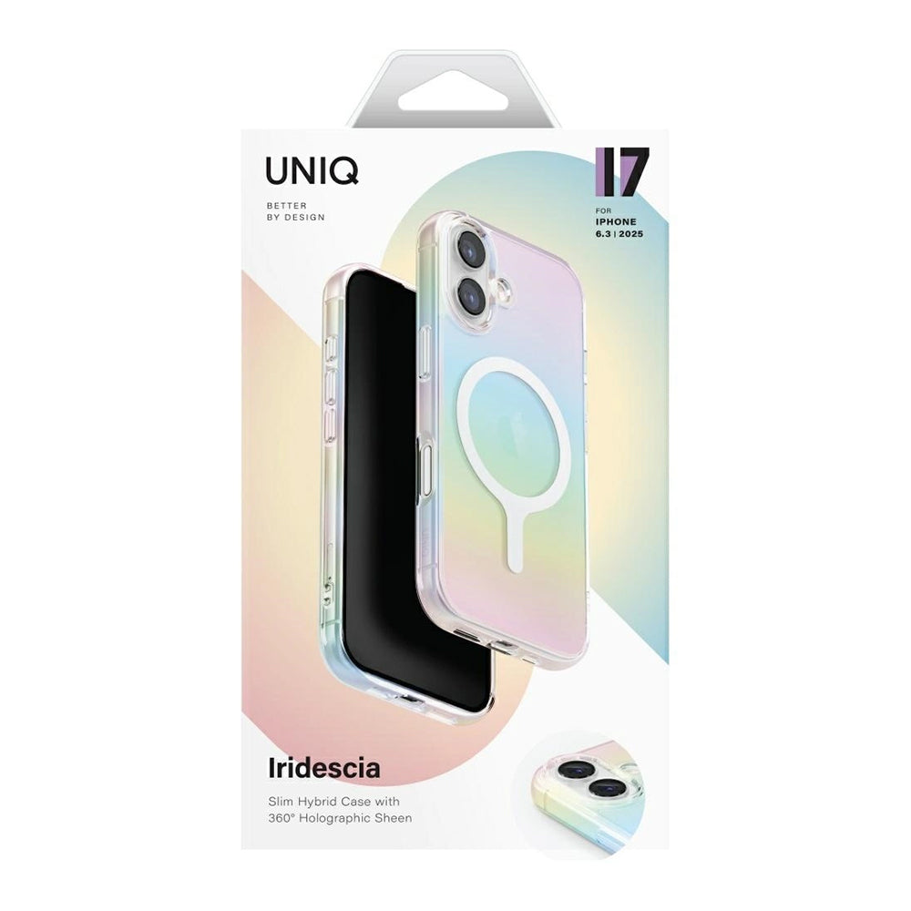 Θήκη MagSafe για Apple iPhone 17, UNIQ, Iridescia MagClick, Πολύχρωμη