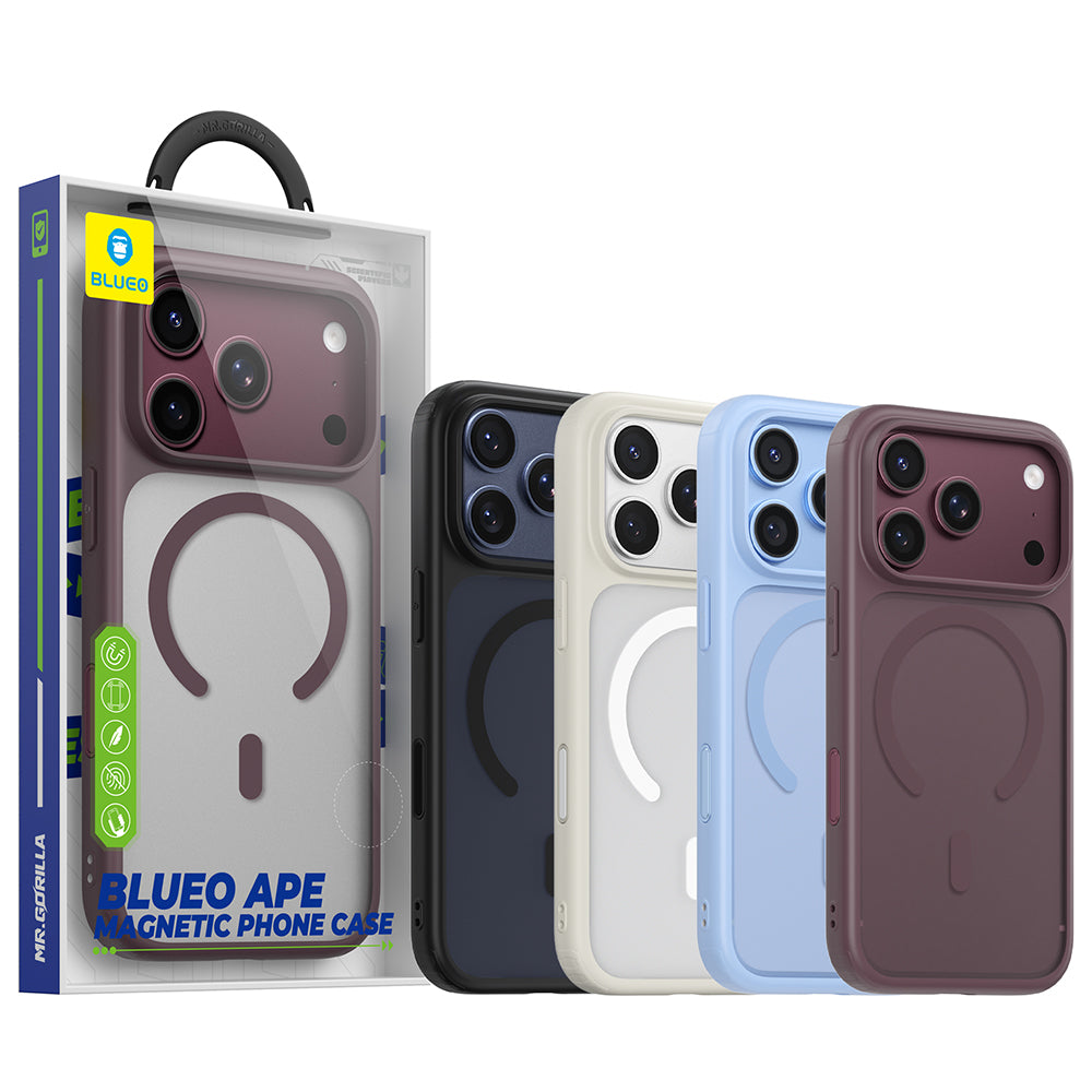 Θήκη MagSafe για Apple iPhone 18 Pro / 17 Pro, Blueo, APE Anti-Drop, Μαύρη