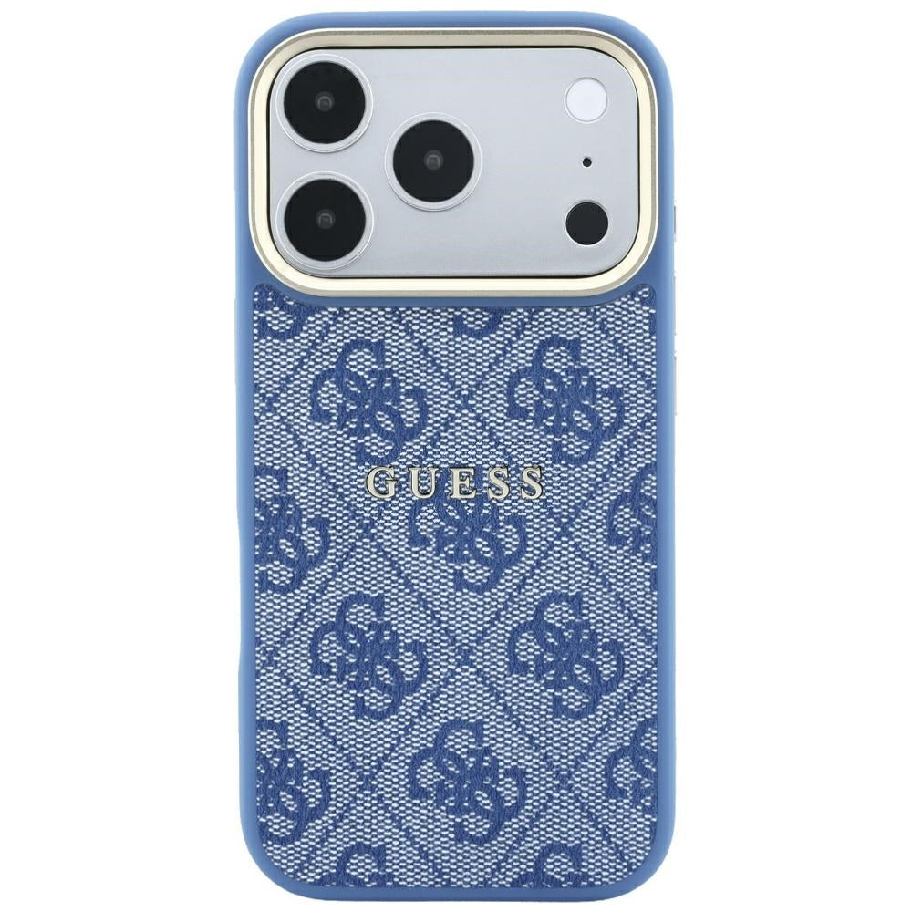 Θήκη MagSafe για Apple iPhone 18 Pro / 17 Pro, Guess, 4G Embossed Classic, Μπλε