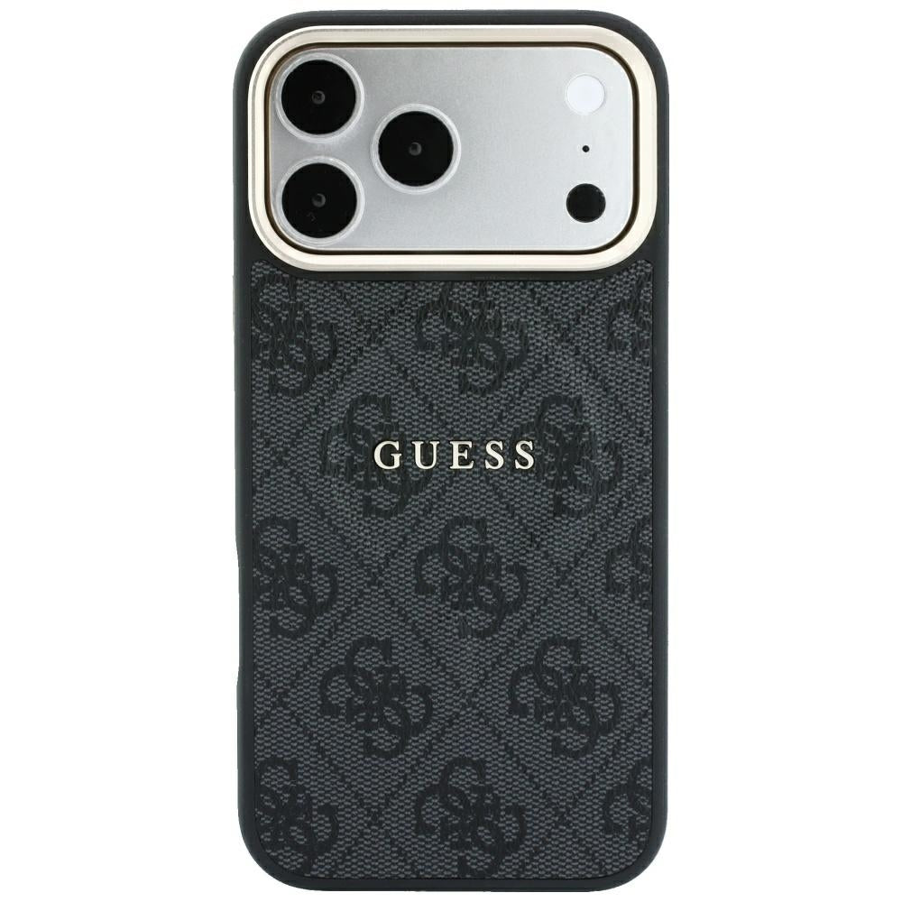 Θήκη MagSafe για Apple iPhone 18 Pro / 17 Pro, Guess, 4G Embossed Classic, Μαύρη