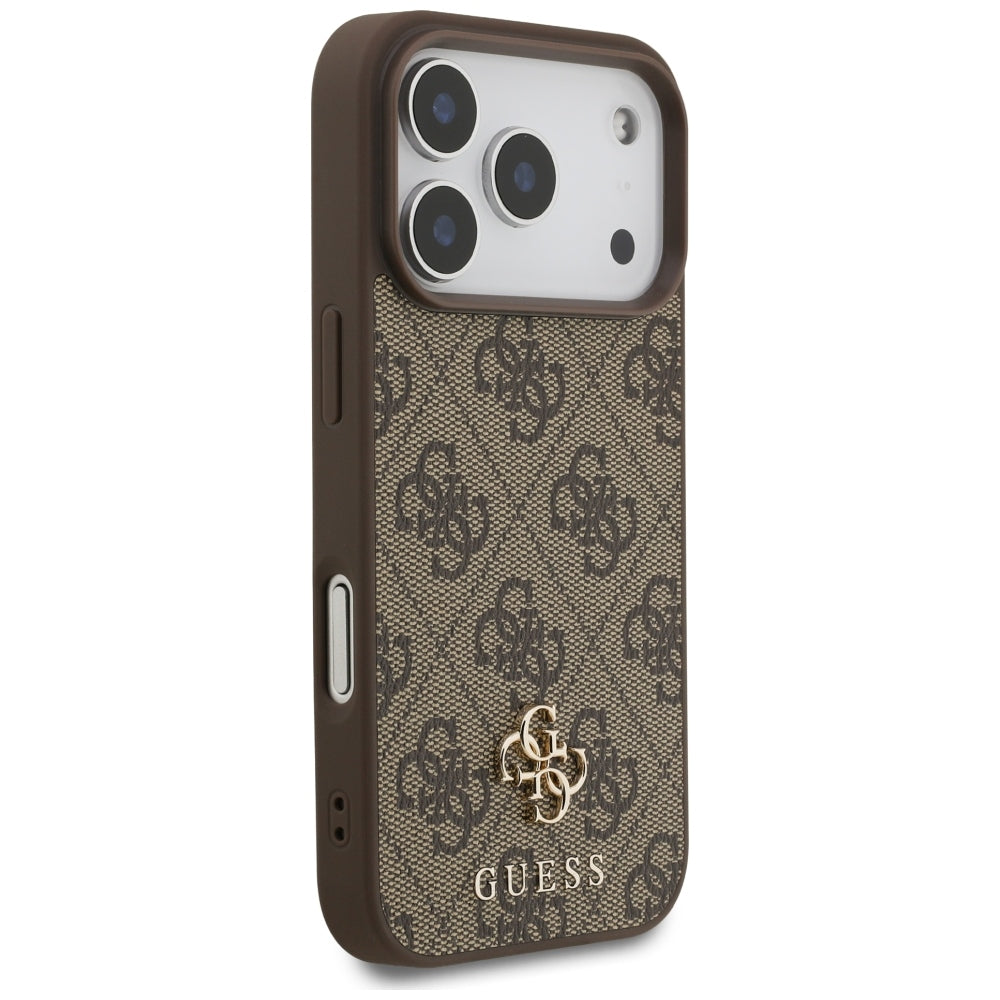 Θήκη MagSafe για Apple iPhone 18 Pro / 17 Pro, Guess, 4G Small and Classic, Καφέ