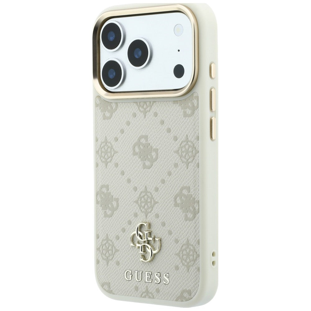 Θήκη MagSafe για Apple iPhone 18 Pro / 17 Pro, Guess, Peony 4G Small Logo, Μπεζ