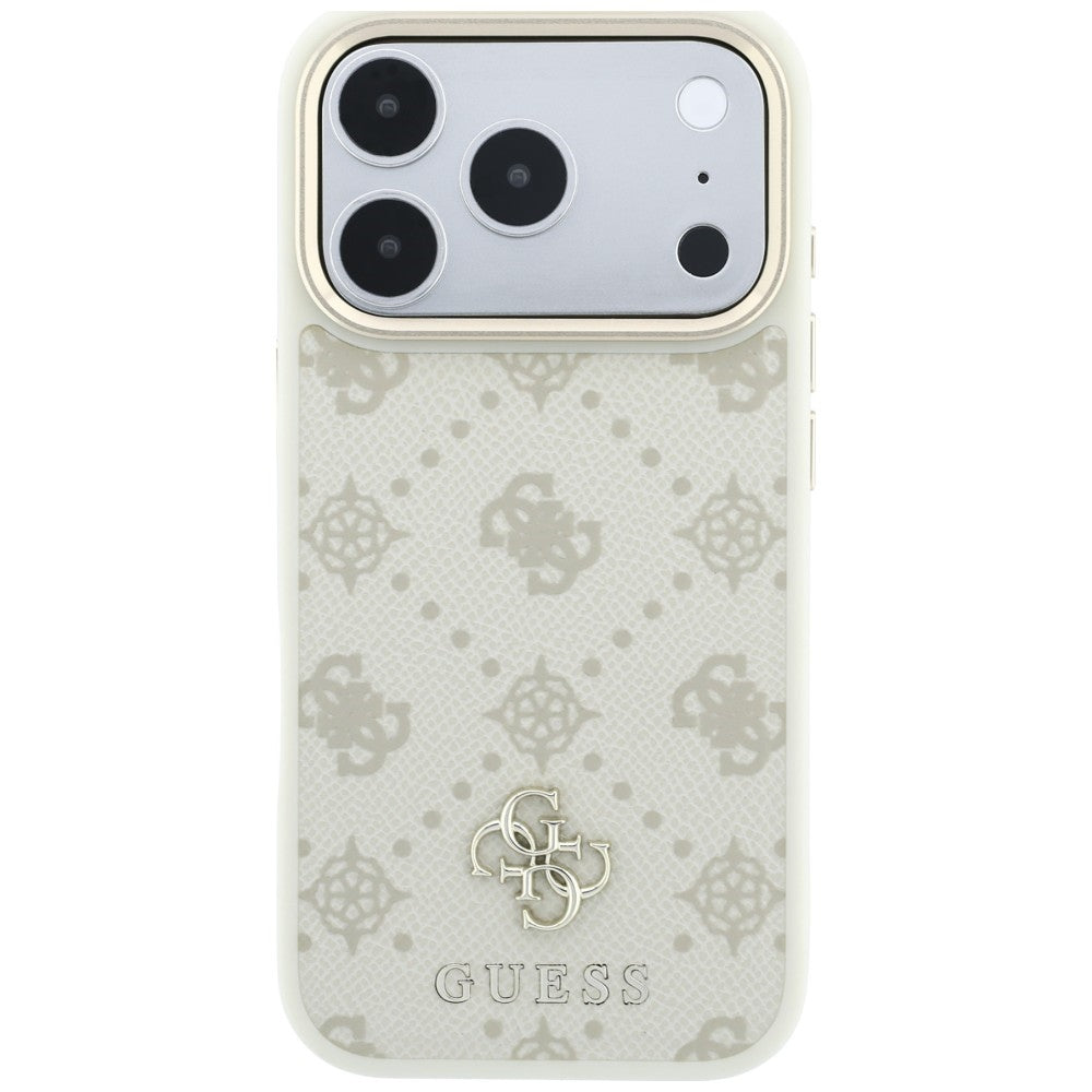 Θήκη MagSafe για Apple iPhone 18 Pro / 17 Pro, Guess, Peony 4G Small Logo, Μπεζ