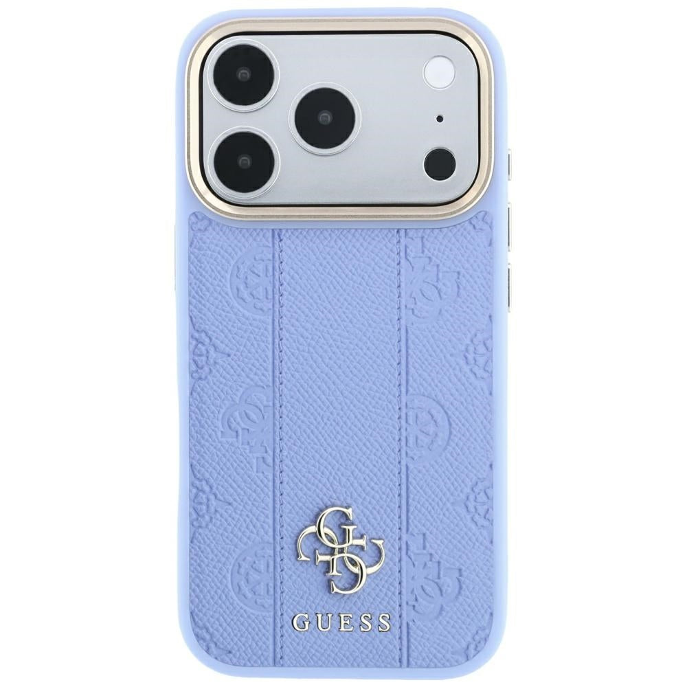 Θήκη MagSafe για Apple iPhone 18 Pro / 17 Pro, Guess, Stripe Peony 4G, Bleu