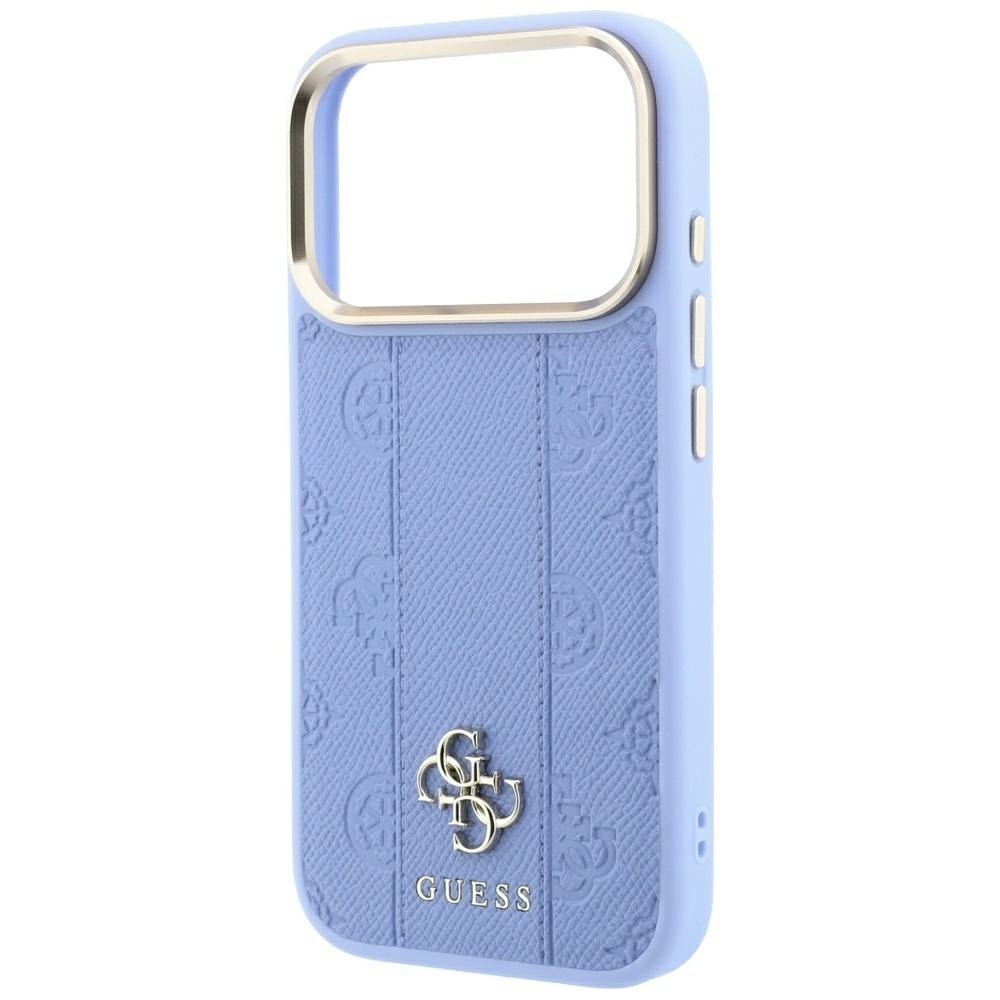 Θήκη MagSafe για Apple iPhone 18 Pro / 17 Pro, Guess, Stripe Peony 4G, Bleu