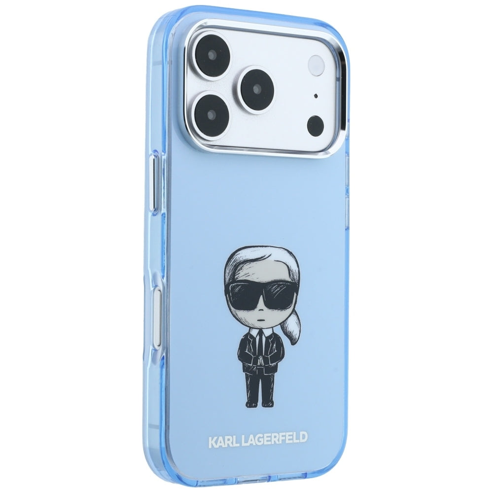 Θήκη MagSafe για Apple iPhone 18 Pro / 17 Pro, Karl Lagerfeld, HC IML Ikonik Sketch Print, Μπλε