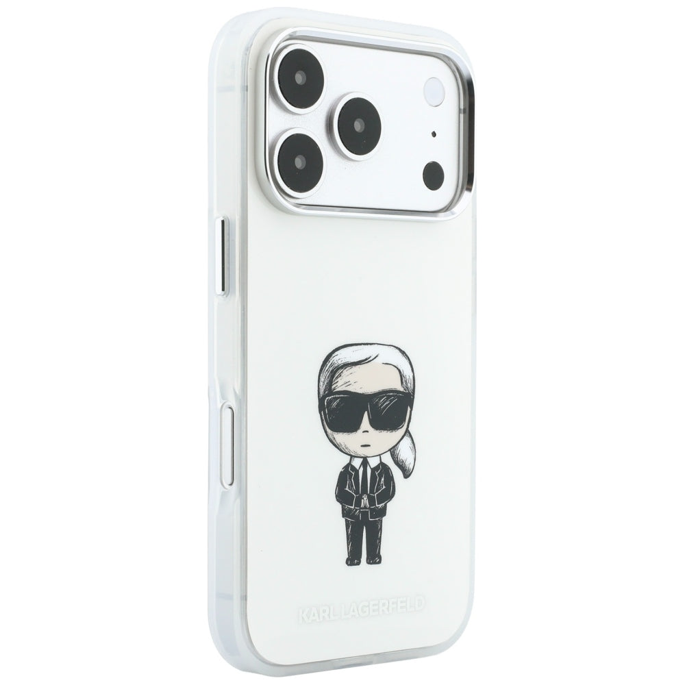 Θήκη MagSafe για Apple iPhone 18 Pro / 17 Pro, Karl Lagerfeld, HC IML Ikonik Sketch Print, Μπεζ