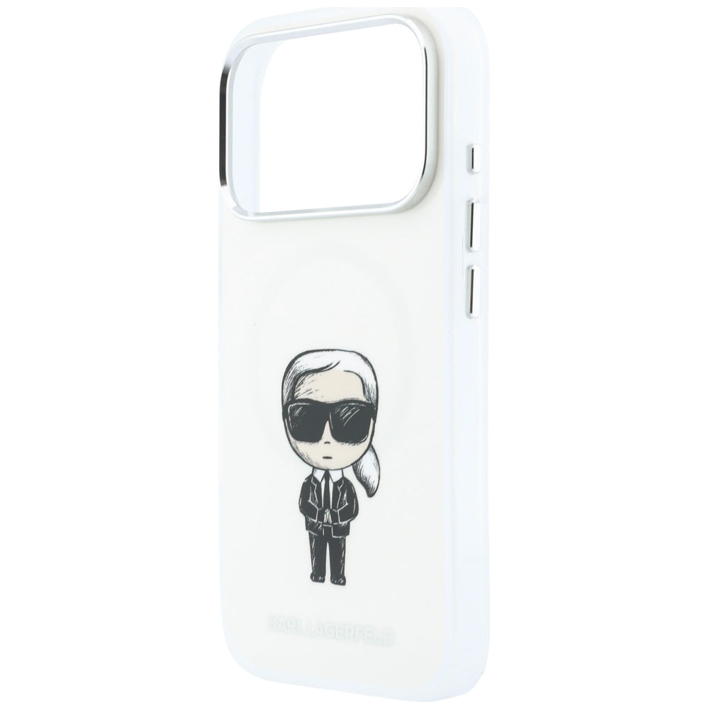Θήκη MagSafe για Apple iPhone 18 Pro / 17 Pro, Karl Lagerfeld, HC IML Ikonik Sketch Print, Μπεζ