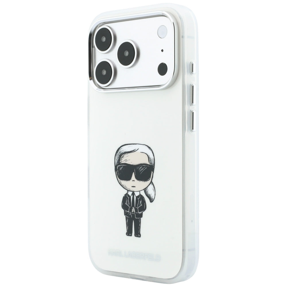Θήκη MagSafe για Apple iPhone 18 Pro / 17 Pro, Karl Lagerfeld, HC IML Ikonik Sketch Print, Μπεζ