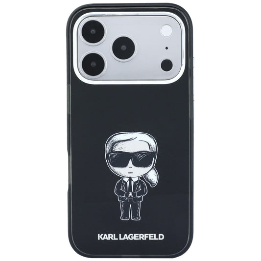 Θήκη MagSafe για Apple iPhone 18 Pro / 17 Pro, Karl Lagerfeld, HC IML Ikonik Sketch Print, Μαύρο