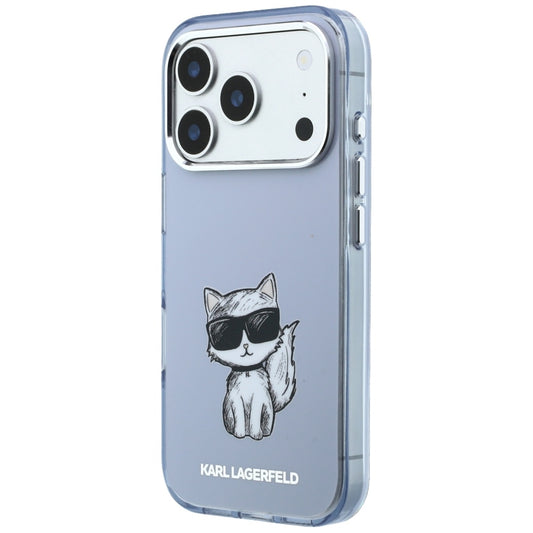 Θήκη MagSafe για Apple iPhone 18 Pro / 17 Pro, Karl Lagerfeld, IML Choupette Body Sketch Print, Μπλε