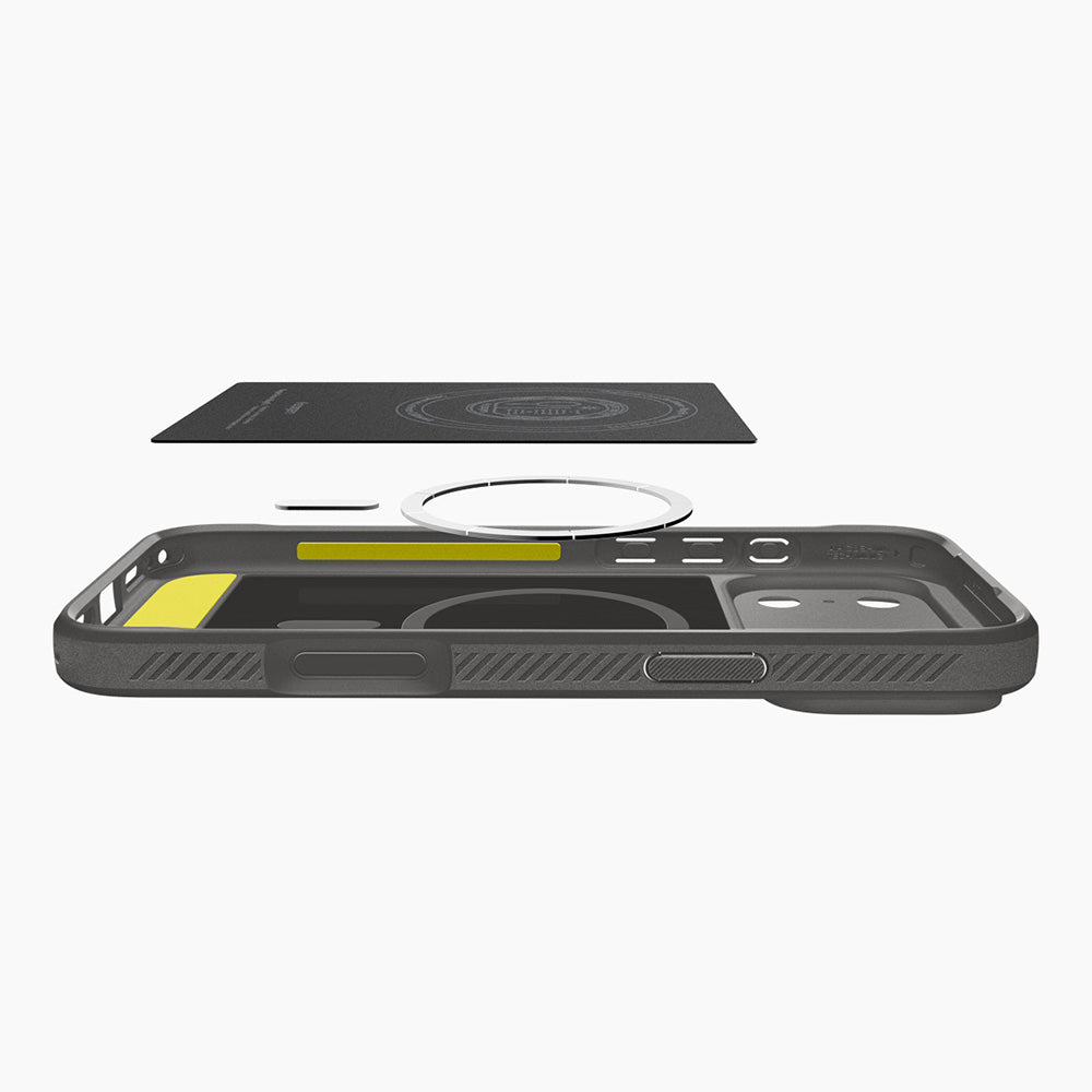 Θήκη MagSafe για Apple iPhone 18 Pro / 17 Pro, Spigen, Rugged Armor, Γκρι ACS12148