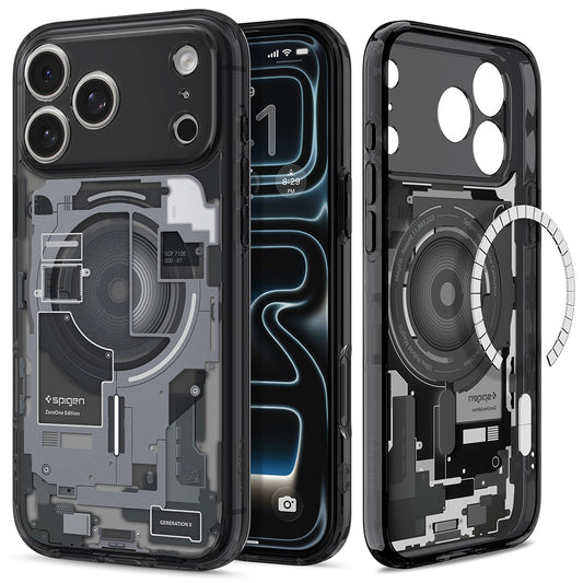 Θήκη MagSafe για Apple iPhone 18 Pro / 17 Pro, Spigen, Ultra Hybrid Zero One, Μαύρη ACS12165