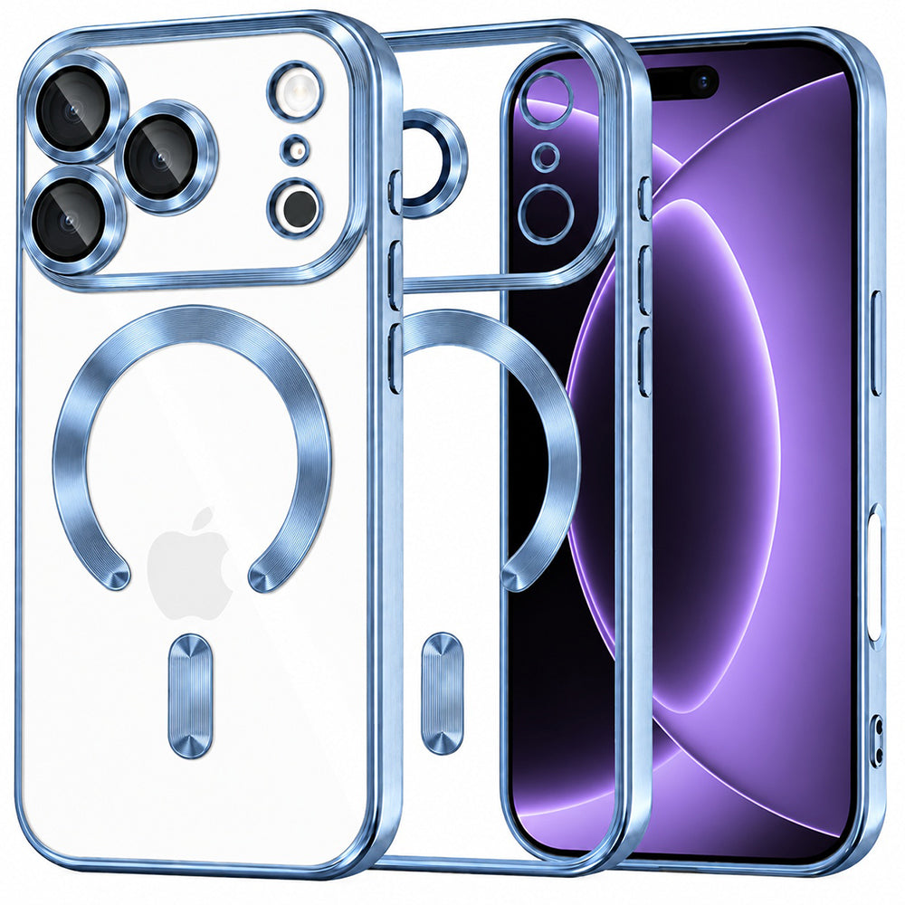Θήκη MagSafe για Apple iPhone 18 Pro / 17 Pro, Techsuit, Luxury Crystal, Bleu