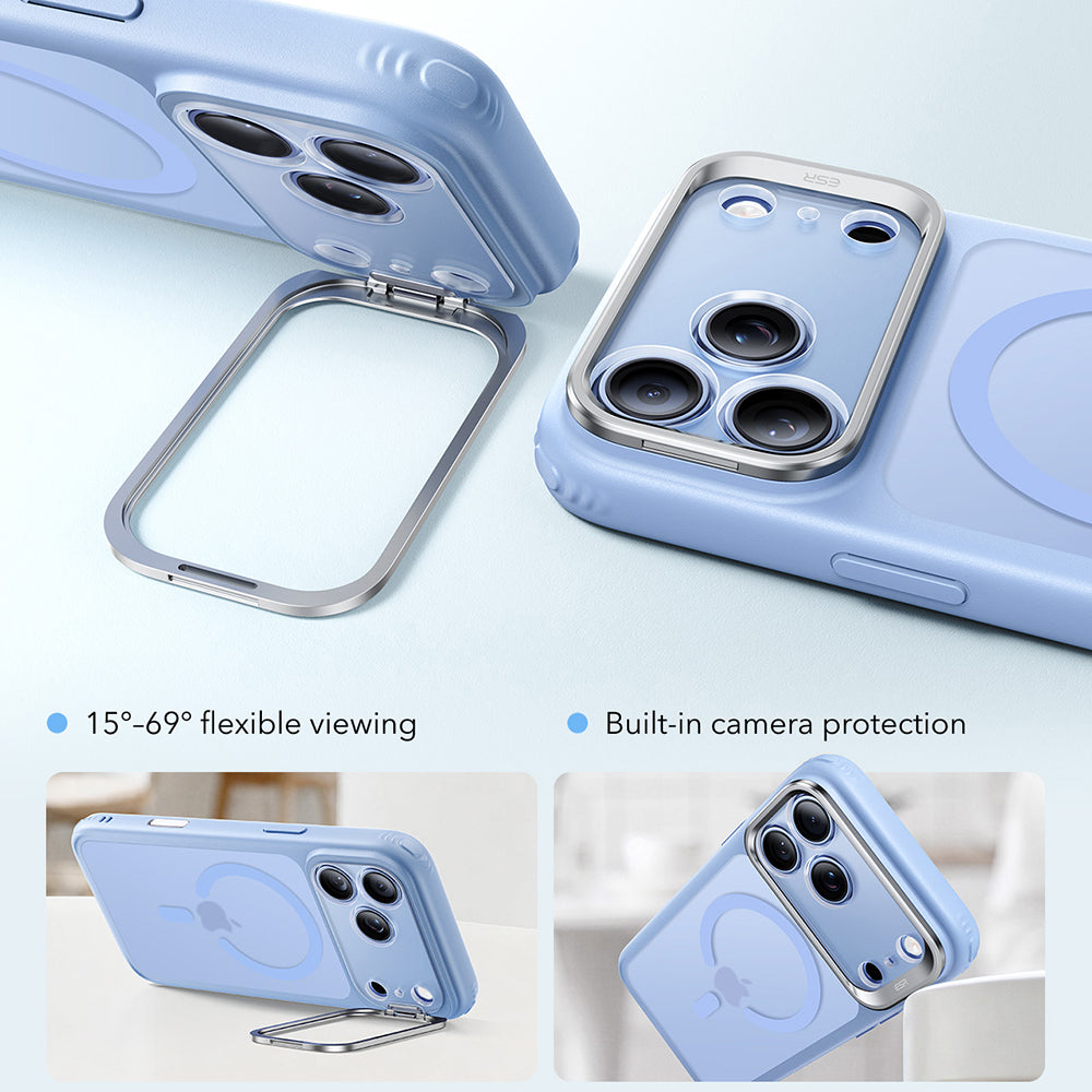 Θήκη MagSafe για Apple iPhone 18 Pro Max / 17 Pro Max, ESR, Classic Hybrid Kickstand, Μπλε Σατινέ