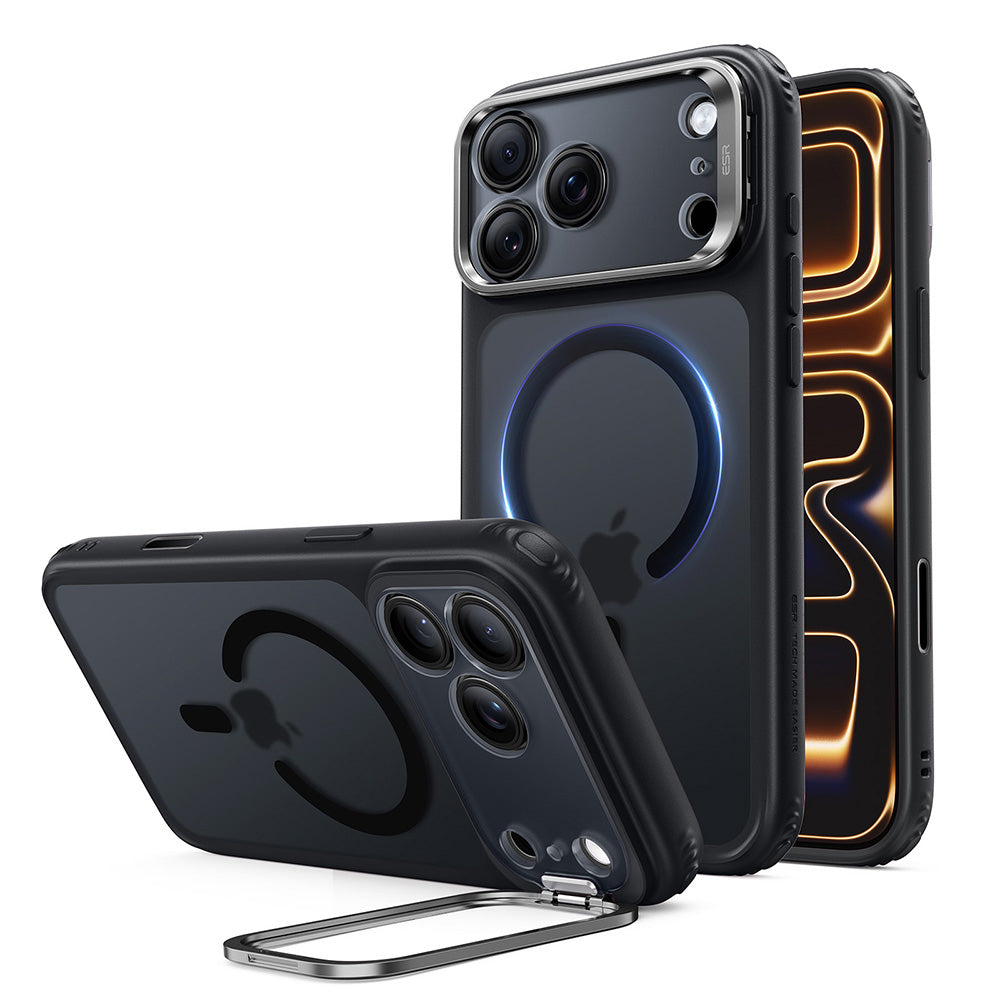 Θήκη MagSafe για Apple iPhone 18 Pro Max / 17 Pro Max, ESR, Classic Hybrid Kickstand, Μαύρη Σατινέ