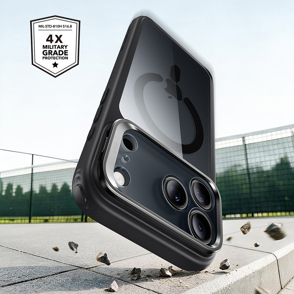Θήκη MagSafe για Apple iPhone 18 Pro Max / 17 Pro Max, ESR, Classic Hybrid Kickstand, Μαύρη Διαφανής