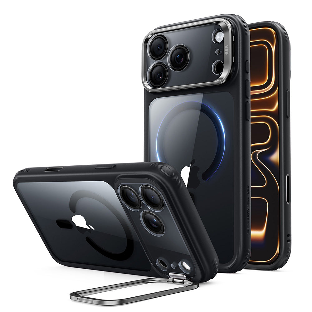Θήκη MagSafe για Apple iPhone 18 Pro Max / 17 Pro Max, ESR, Classic Hybrid Kickstand, Μαύρη Διαφανής