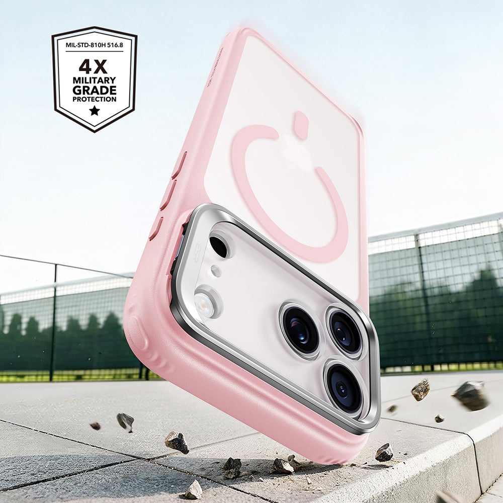 Θήκη MagSafe για Apple iPhone 18 Pro Max / 17 Pro Max, ESR, Classic Hybrid Kickstand, Ροζ Σατινέ