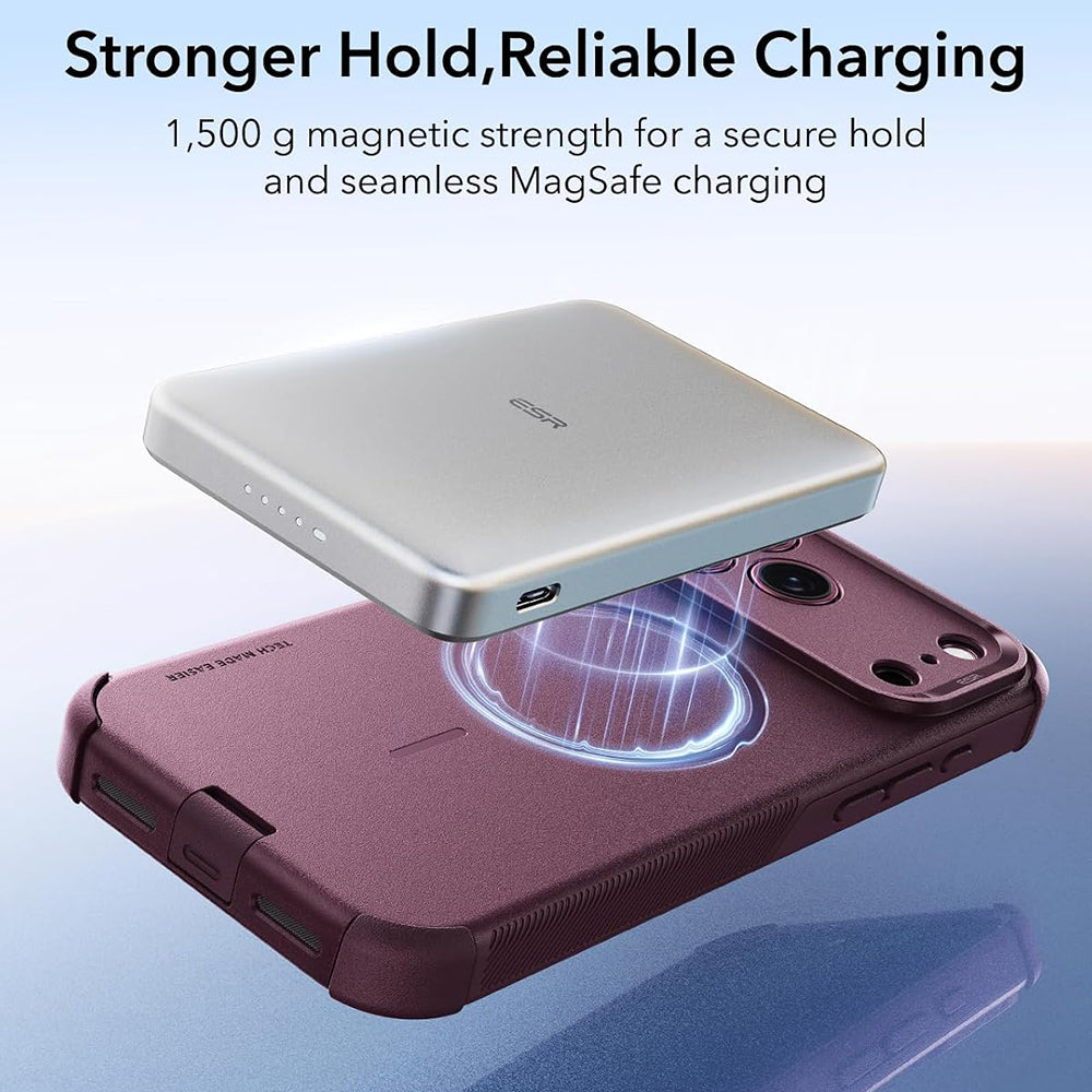 Θήκη MagSafe για Apple iPhone 18 Pro Max / 17 Pro Max, ESR, Cyber, Σκούρο Βυσσινί Ματ