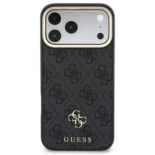 Θήκη MagSafe για Apple iPhone 18 Pro Max / 17 Pro Max, Guess, 4G Cardslot & Big Strap, Μαύρη