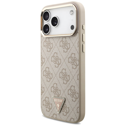 Θήκη MagSafe για Apple iPhone 18 Pro Max / 17 Pro Max, Guess, 4G Triangle Logo, Ροζ