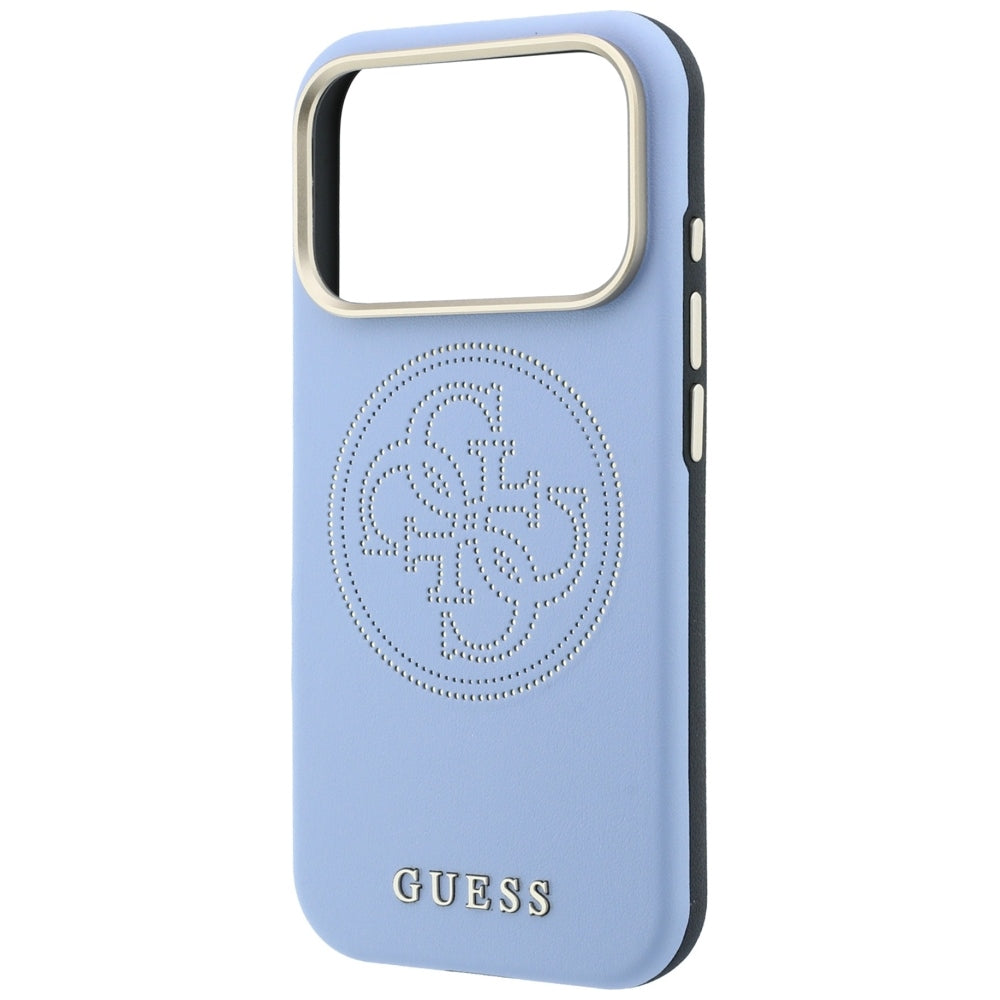 Θήκη MagSafe για Apple iPhone 18 Pro Max / 17 Pro Max, Guess, Διάτρητη 4G, Μπλε