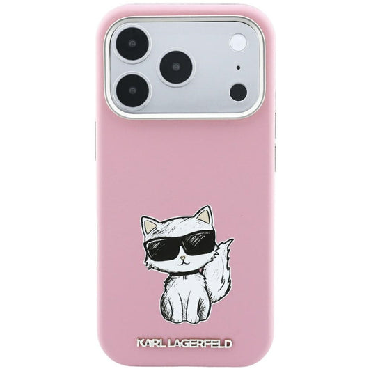 Θήκη MagSafe για Apple iPhone 18 Pro Max / 17 Pro Max, Karl Lagerfeld, Choupette Sketch, Ροζ