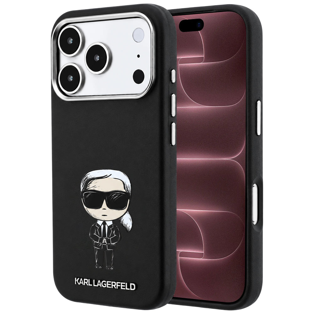 Θήκη MagSafe για Apple iPhone 18 Pro Max / 17 Pro Max, Karl Lagerfeld, Ikonik Sketch, Μαύρο