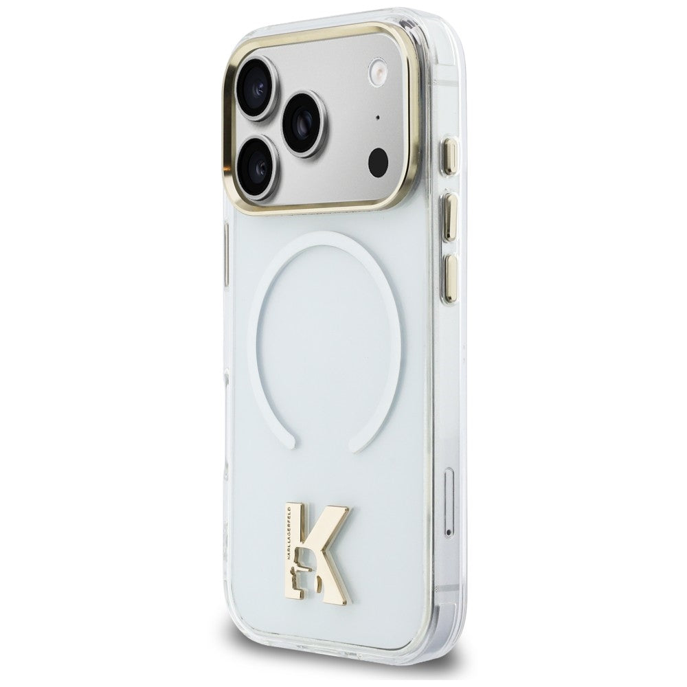 Θήκη MagSafe για Apple iPhone 18 Pro Max / 17 Pro Max, Karl Lagerfeld, IML Karl Head Logo, Διαφανής