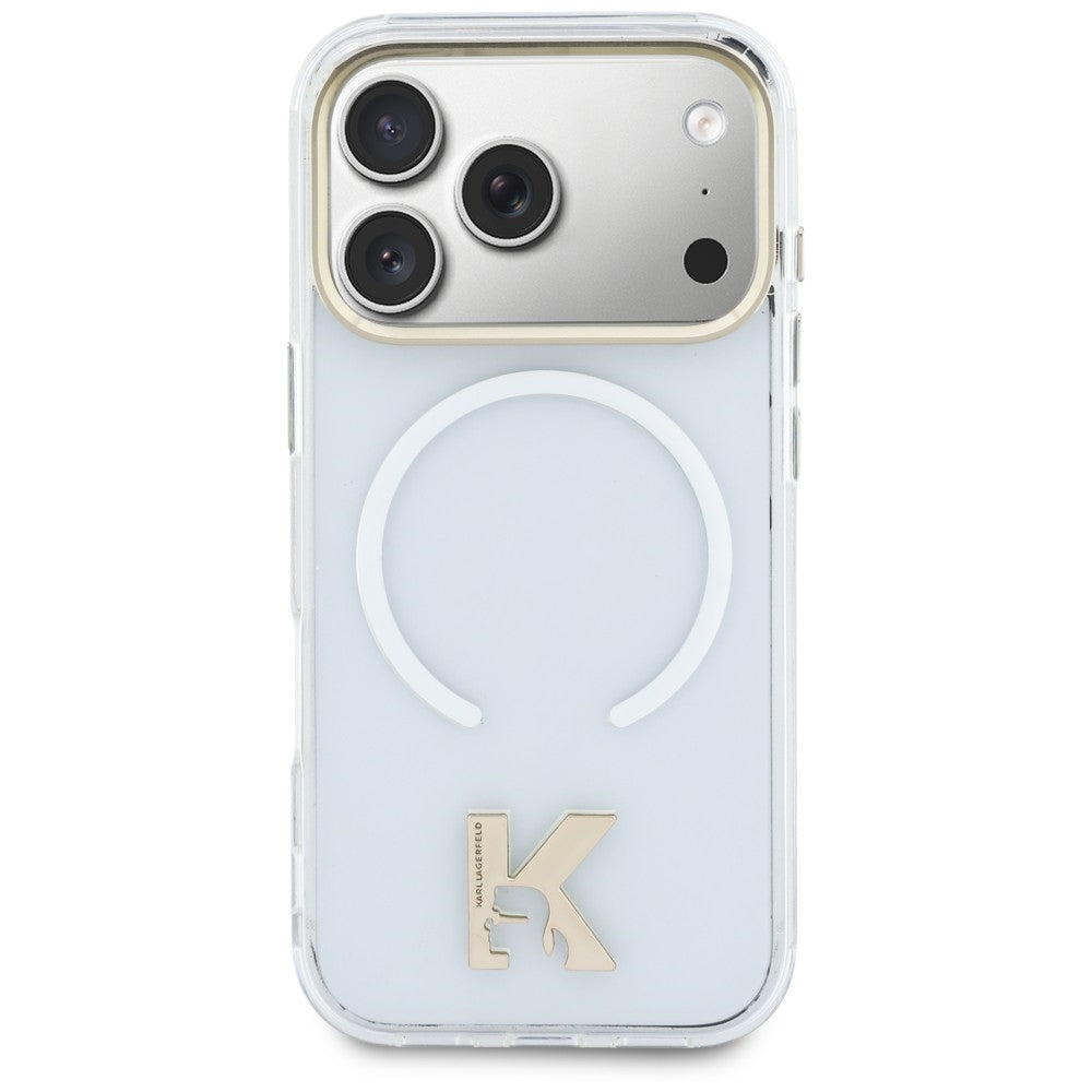 Θήκη MagSafe για Apple iPhone 18 Pro Max / 17 Pro Max, Karl Lagerfeld, IML Karl Head Logo, Διαφανής