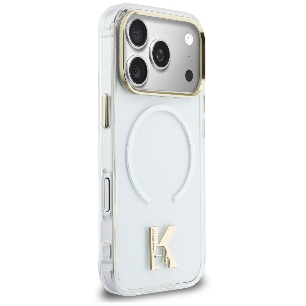 Θήκη MagSafe για Apple iPhone 18 Pro Max / 17 Pro Max, Karl Lagerfeld, IML Karl Head Logo, Διαφανής
