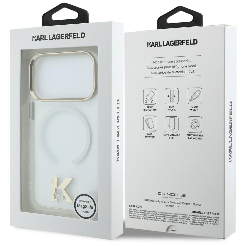 Θήκη MagSafe για Apple iPhone 18 Pro Max / 17 Pro Max, Karl Lagerfeld, IML Karl Head Logo, Διαφανής
