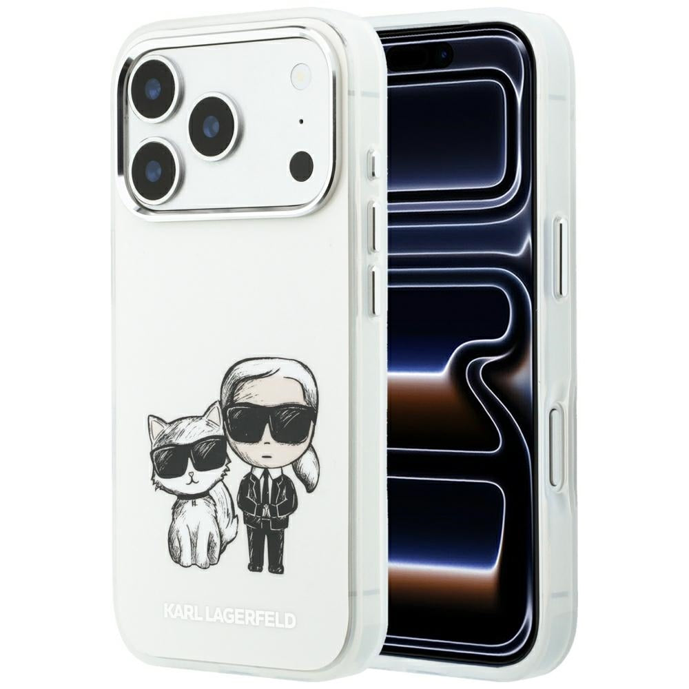 Θήκη MagSafe για Apple iPhone 18 Pro Max / 17 Pro Max, Karl Lagerfeld, IML KC Bodies Sketch Print, Μπεζ