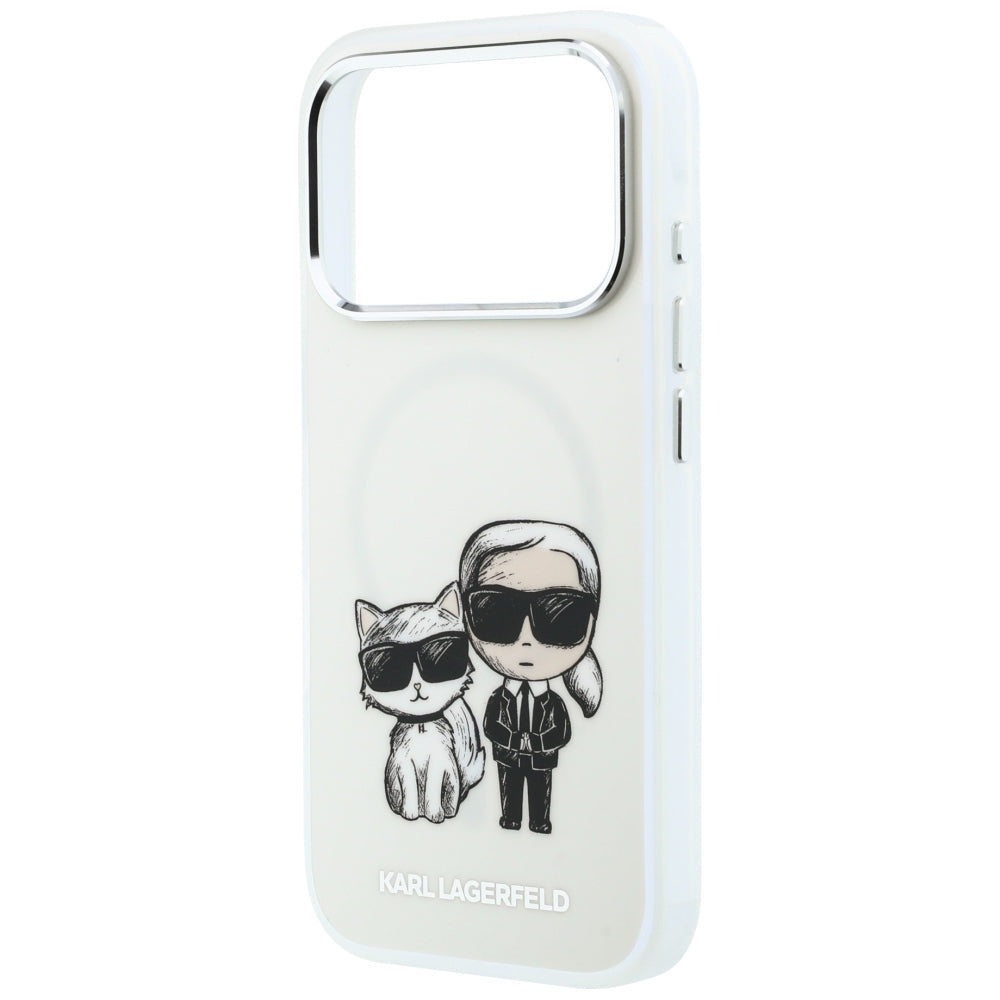 Θήκη MagSafe για Apple iPhone 18 Pro Max / 17 Pro Max, Karl Lagerfeld, IML KC Bodies Sketch Print, Μπεζ
