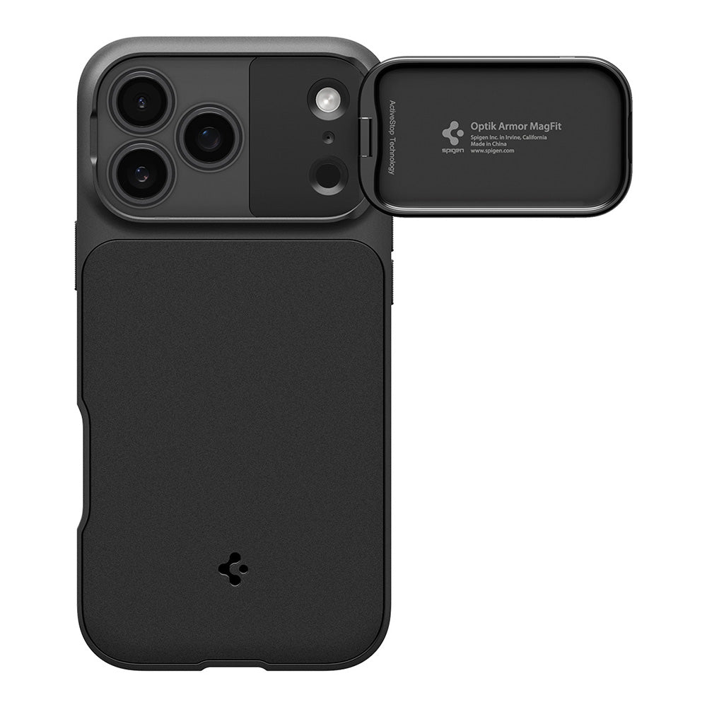Θήκη MagSafe για Apple iPhone 18 Pro Max / 17 Pro Max, Spigen, Optik Armor, Μαύρη ACS09900