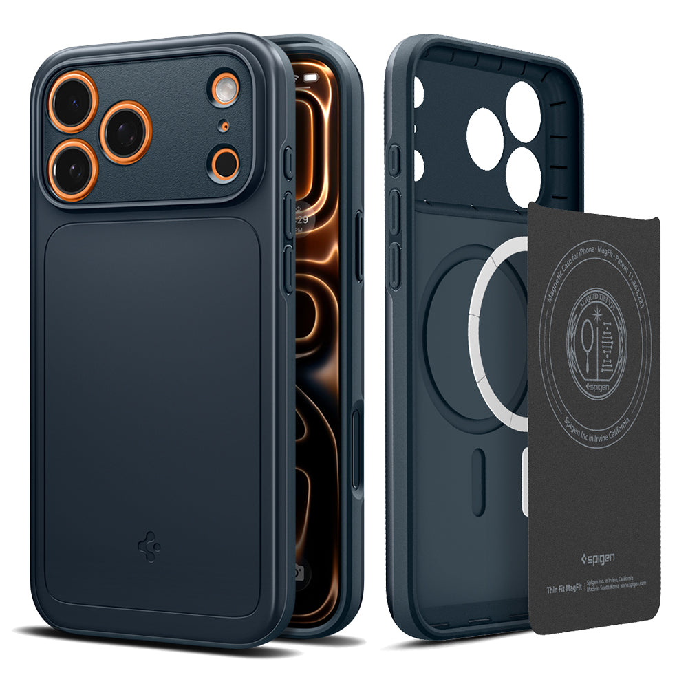 Θήκη MagSafe για Apple iPhone 18 Pro Max / 17 Pro Max, Spigen, Thin Fit, Μπλε ACS12108