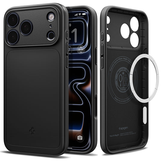 Θήκη MagSafe για Apple iPhone 18 Pro Max / 17 Pro Max, Spigen, Thin Fit, Μαύρη ACS12105