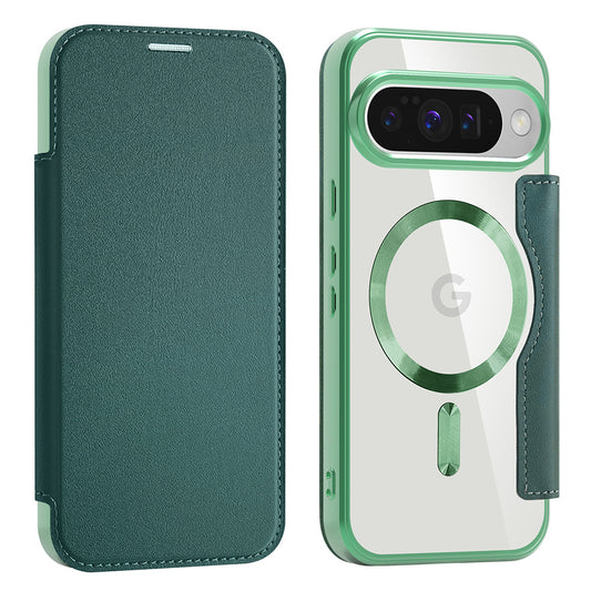Θήκη MagSafe για Google Pixel 10 Pro / 10, Techsuit, SmartMag Book, Πράσινο