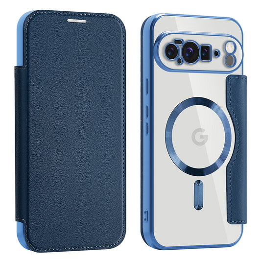 Θήκη MagSafe για Google Pixel 10 Pro XL, Techsuit, SmartMag Book, Μπλε