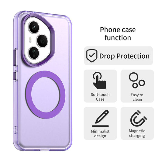 Θήκη MagSafe για Honor 400 Pro, Techsuit, CandyCase, Μωβ