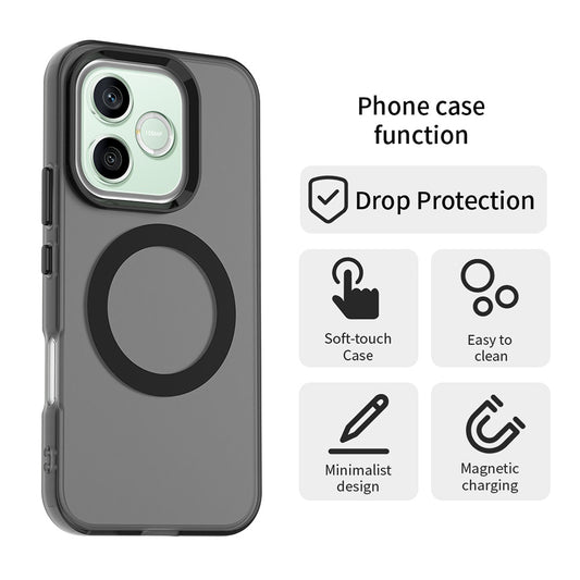 Θήκη MagSafe για Honor 600 Lite, Techsuit, CandyCase, Μαύρο