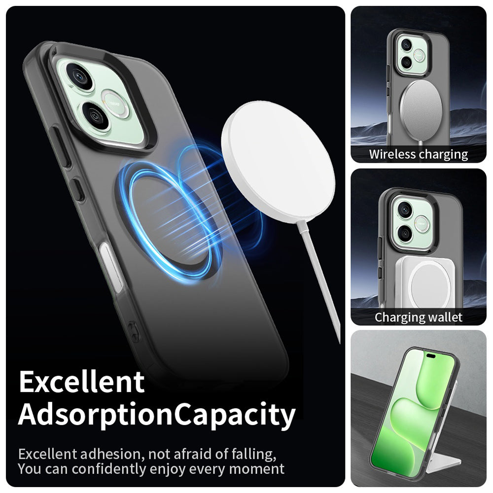 Θήκη MagSafe για Honor 600 Lite, Techsuit, CandyCase, Μαύρο