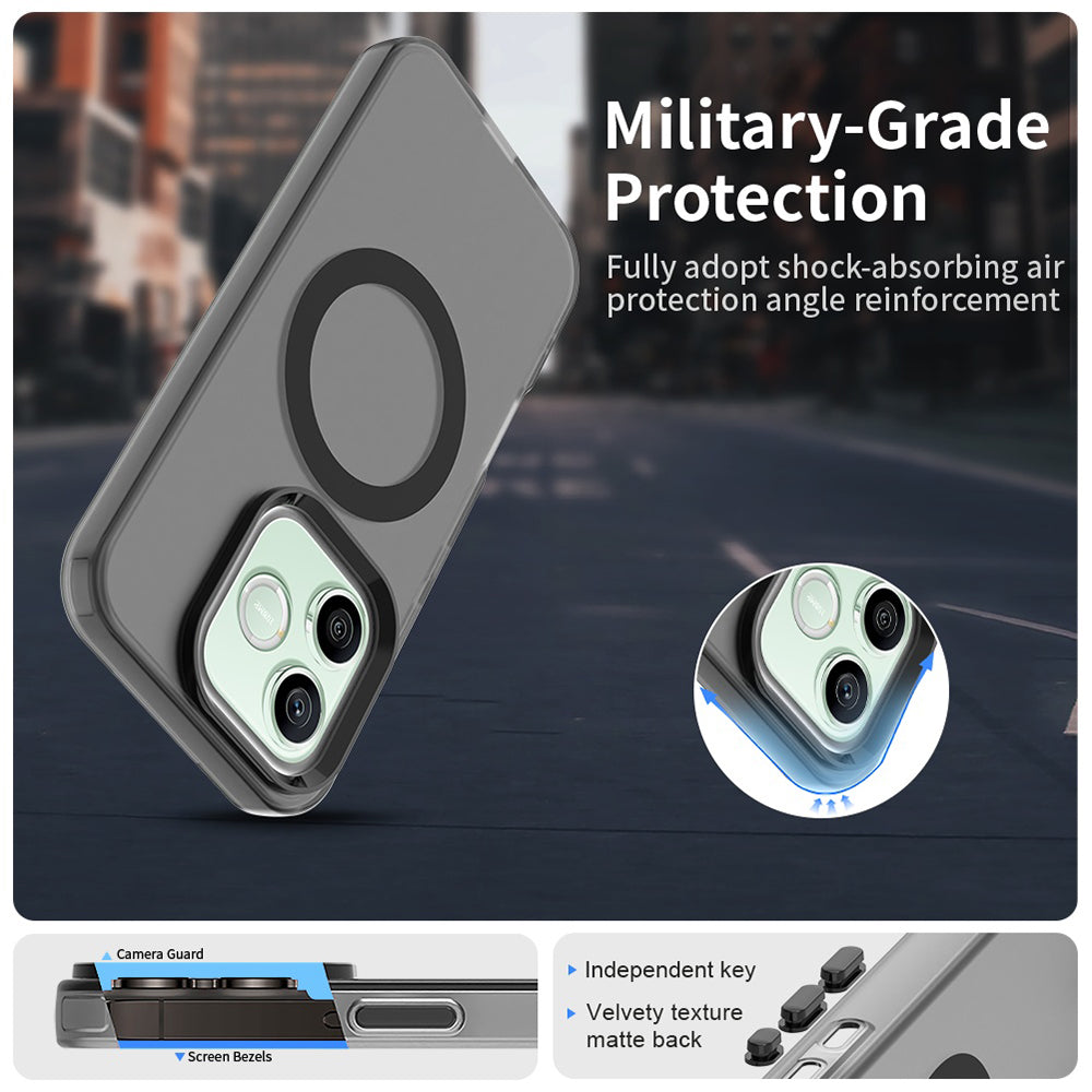 Θήκη MagSafe για Honor 600 Lite, Techsuit, CandyCase, Μαύρο
