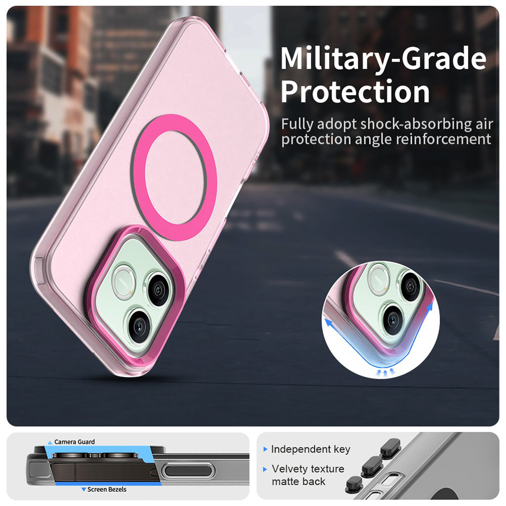 Θήκη MagSafe για Honor 600 Pro / 600, Techsuit, CandyCase, Ροζ