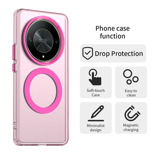 Θήκη MagSafe για Honor Magic6 Lite, Techsuit, CandyCase, Ροζ