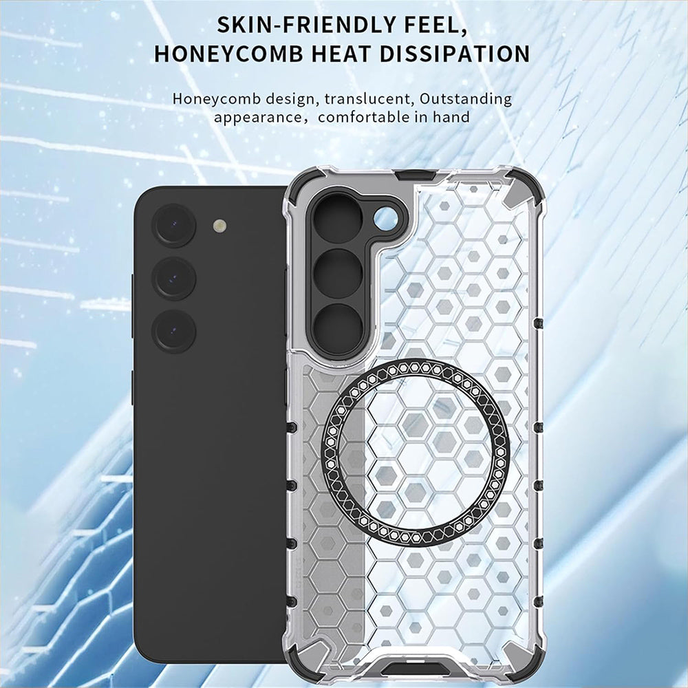 Θήκη MagSafe για Honor Magic6 Lite, Techsuit, HoneyComb Shield, Μαύρο